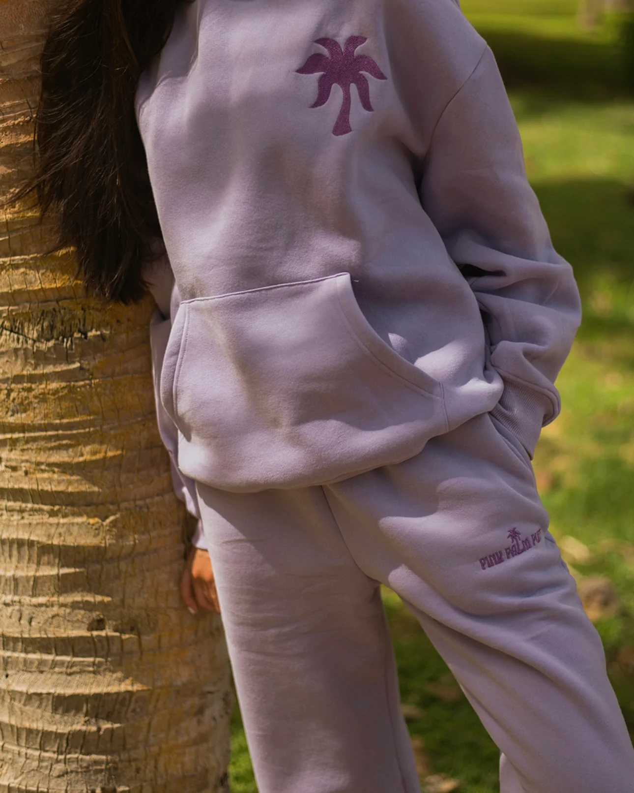 Puff Sweatpants in Lilac - Image 3