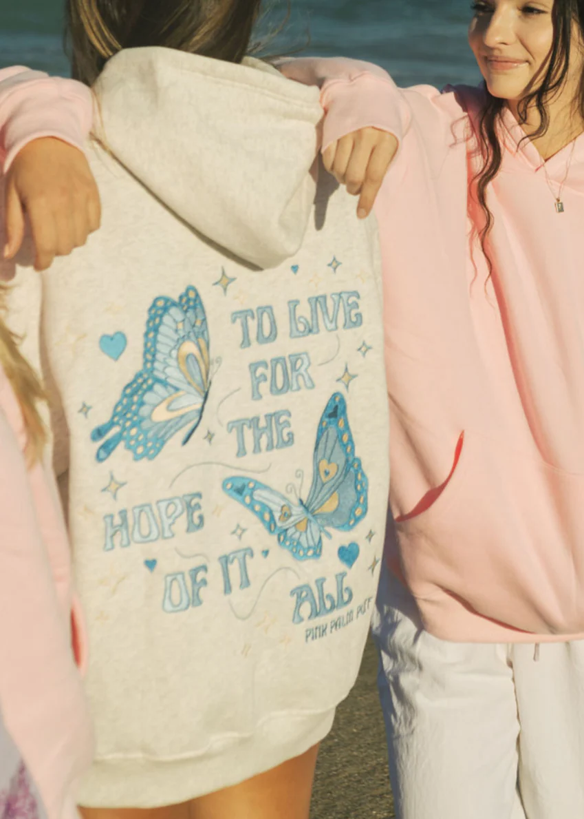 "To Live For the Hope of it All" Hoodie in Heather - Image 5
