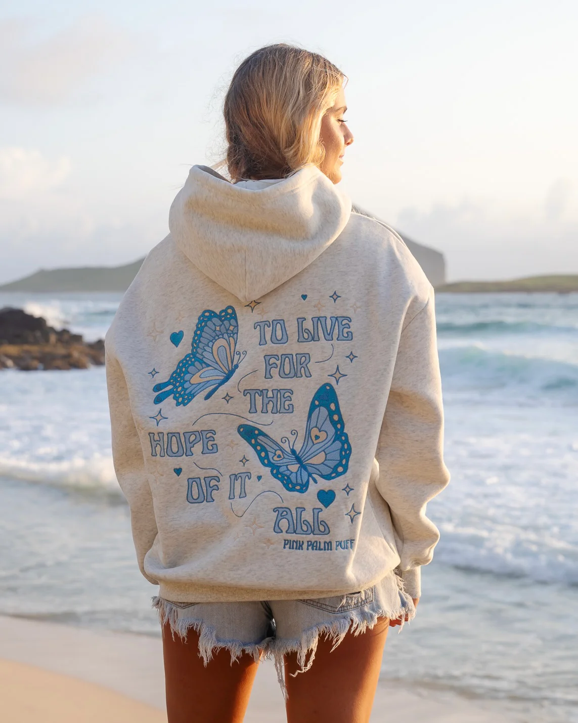 "To Live For the Hope of it All" Hoodie in Heather - Image 6