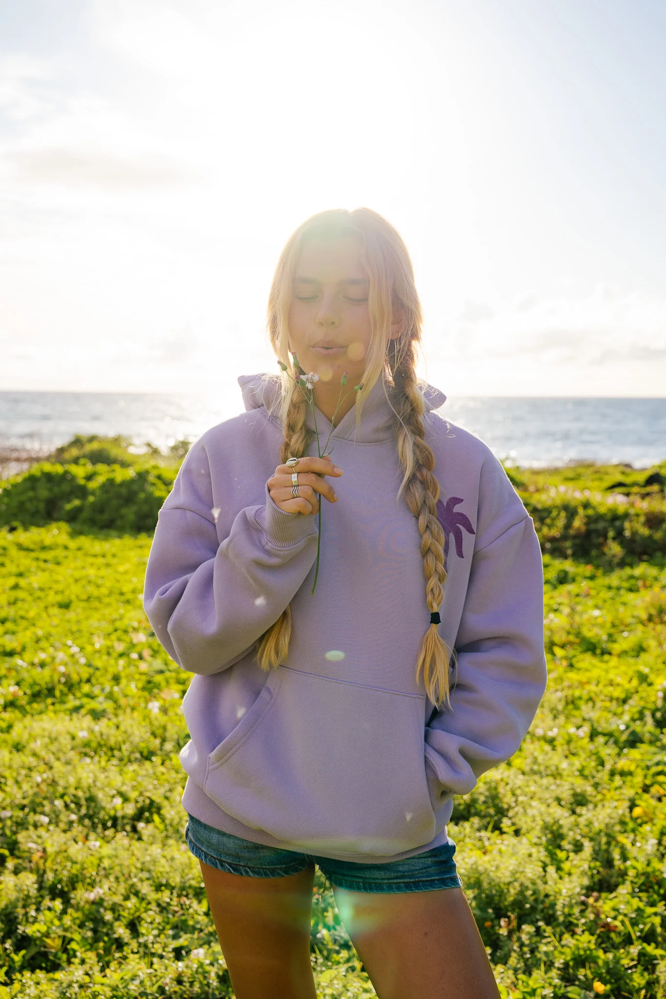 "To Live For the Hope of it All" Hoodie in Lilac - Image 9